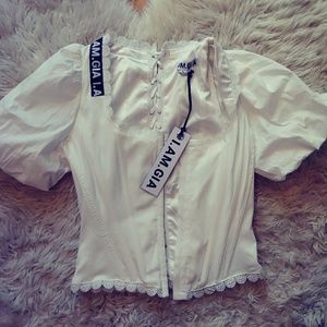 I.AM.GIA Chelsey corset top white